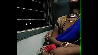 smooching a sleeping bhabhi up train