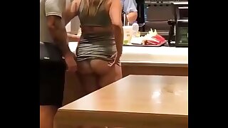 fucking in public, fast food